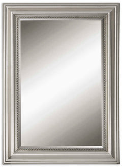 Stuart Silver Beaded Mirror - Ornate Home