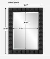 Studded Black Mirror - Ornate Home