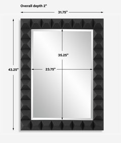 Studded Black Mirror - Ornate Home