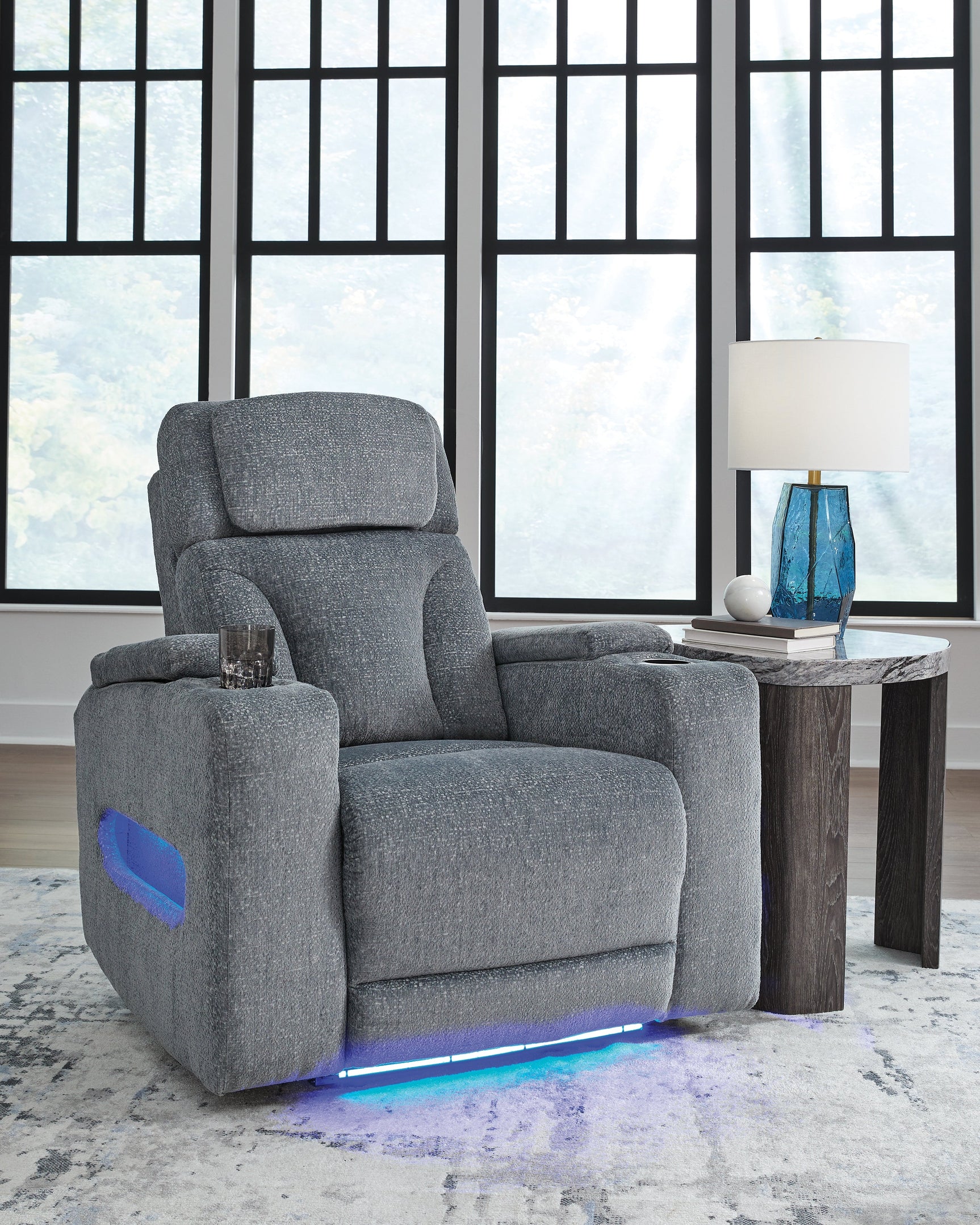 Studio Cave Steel Power Reclining Loveseat and Power Recliner (Online Special Price) - Ornate Home