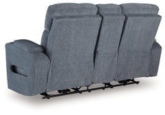 Studio Cave Steel Power Reclining Loveseat and Power Recliner - Ornate Home