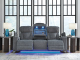 Studio Cave Steel Power Reclining Sofa - Ornate Home