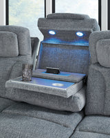 Studio Cave Steel Power Reclining Sofa - Ornate Home