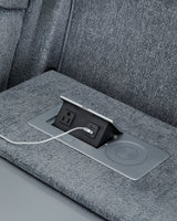 Studio Cave Steel Power Reclining Sofa - Ornate Home