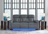 Studio Cave Steel Power Reclining Sofa and Loveseat (Online Special Price) - Ornate Home