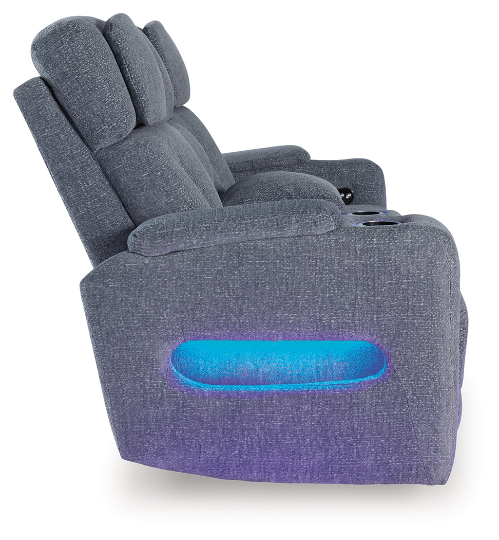 Studio Cave Steel Power Reclining Sofa and Loveseat (Online Special Price) - Ornate Home