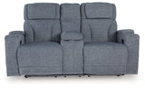 Studio Cave Steel Power Reclining Sofa and Loveseat - Ornate Home