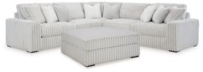 Stupendous Alloy 3-Piece Sectional and Ottoman - Ornate Home