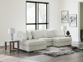 Stupendous Alloy 3-Piece Sectional with Double Chaise (Online Special Price) - Ornate Home
