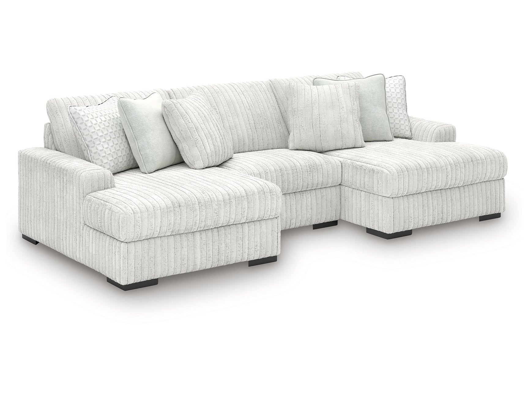 Stupendous Alloy 3-Piece Sectional with Double Chaise (Online Special Price) - Ornate Home