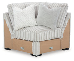 Stupendous Alloy 4-Piece Sectional and Oversized Accent Ottoman - Ornate Home