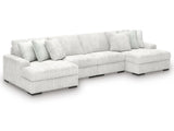Stupendous Alloy 4-Piece Sectional with Double Chaise - Ornate Home