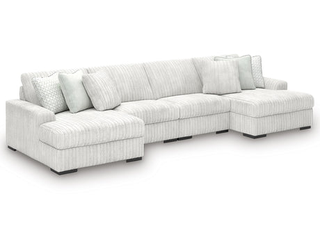 Stupendous Alloy 4-Piece Sectional with Double Chaise - Ornate Home
