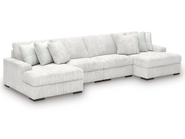 Stupendous Alloy 4-Piece Sectional with Double Chaise - Ornate Home