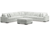 Stupendous Alloy 5-Piece Sectional and Ottoman (Online Special Price) - Ornate Home