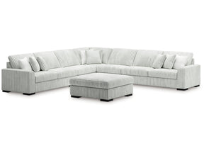 Stupendous Alloy 5-Piece Sectional and Ottoman (Online Special Price) - Ornate Home