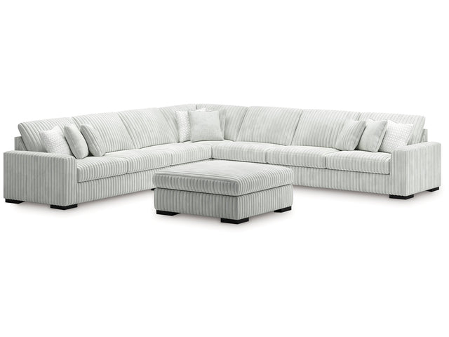 Stupendous Alloy 5-Piece Sectional and Ottoman (Online Special Price) - Ornate Home