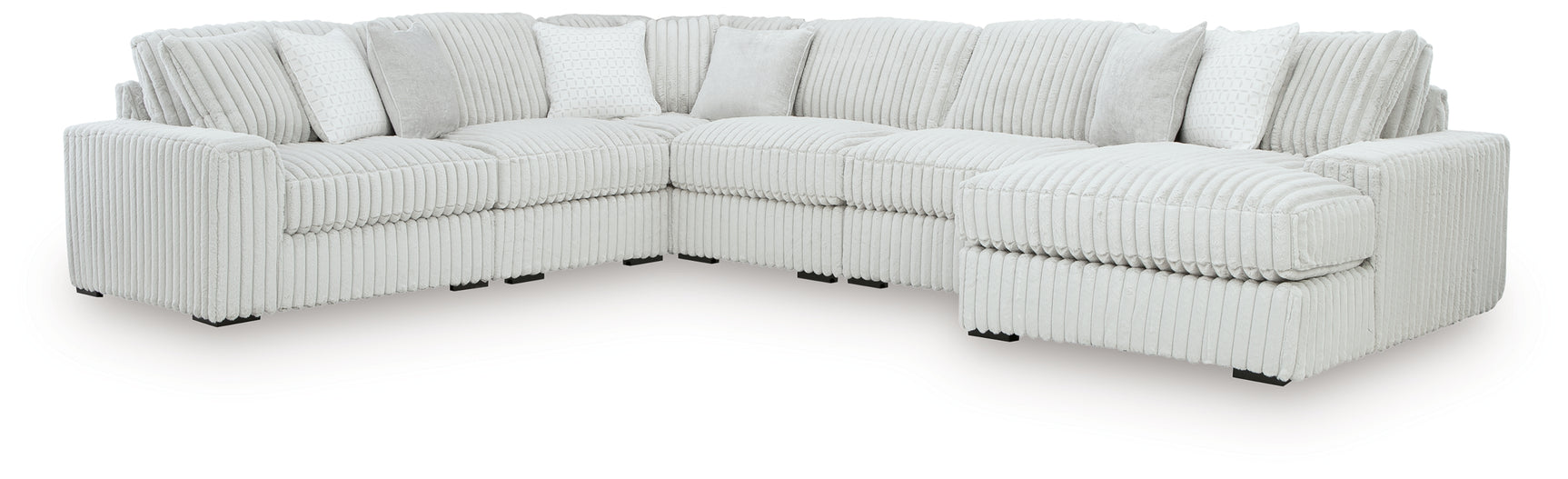 Stupendous Alloy 6-Piece Sectional with LAF Chaise - Ornate Home