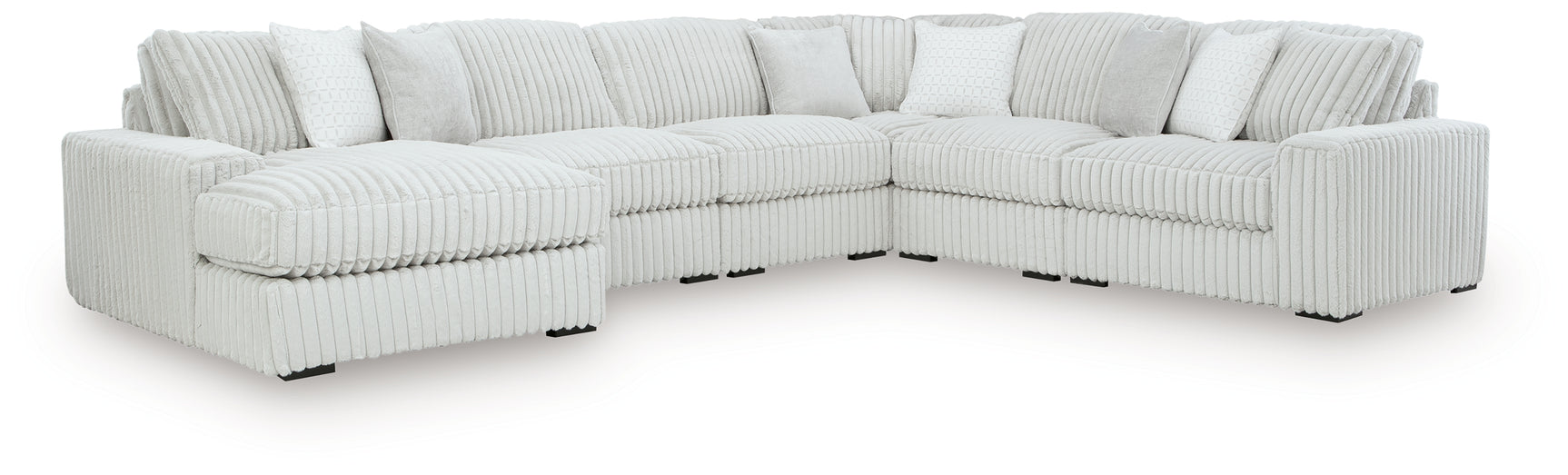 Stupendous Alloy 6-Piece Sectional with RAF Chaise (Online Special Price) - Ornate Home