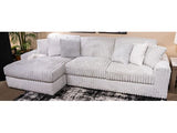Stupendous Alloy Corduroy 2-Piece LAF Chaise Sectional - Ornate Home