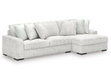 Stupendous Alloy Corduroy 2-Piece RAF Chaise Sectional (Online Special Price) - Ornate Home