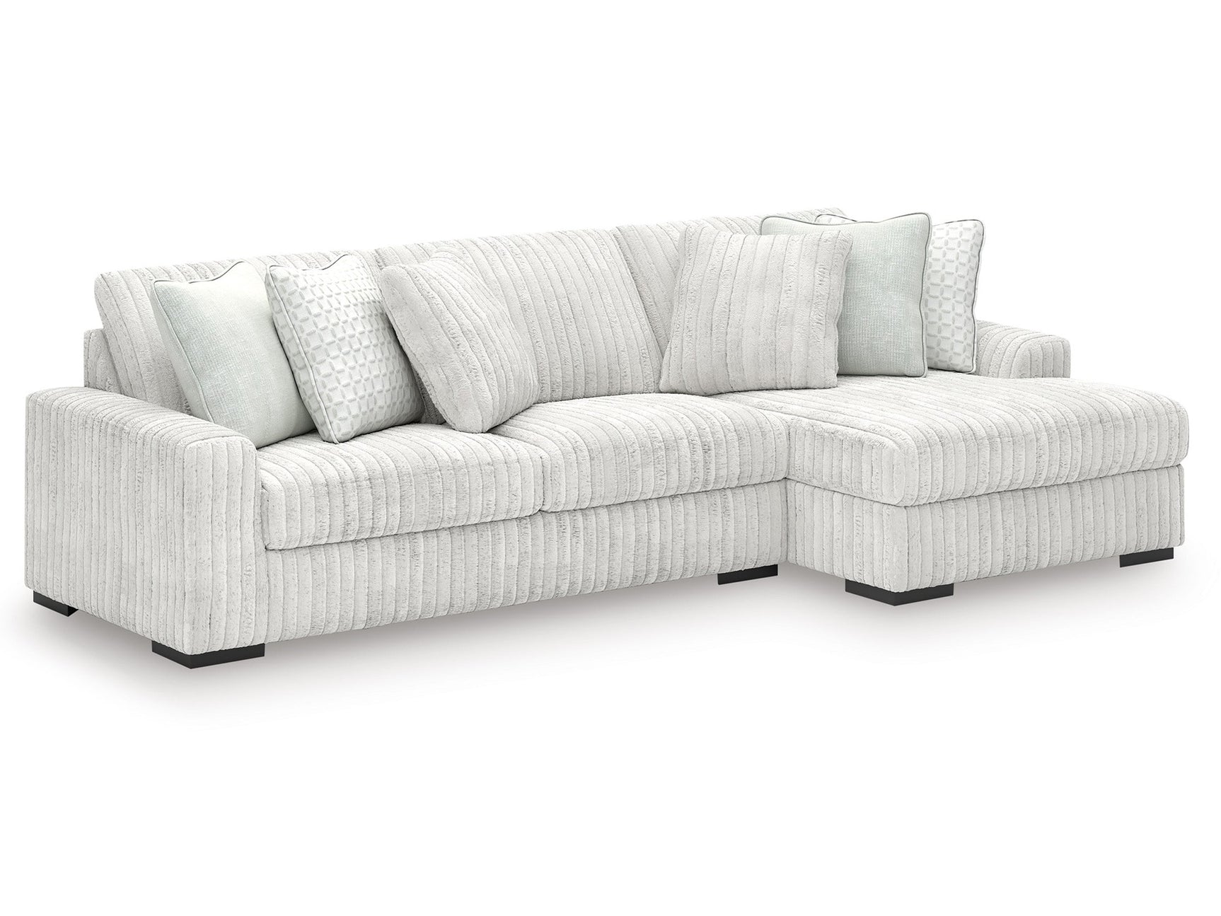 Stupendous Alloy Corduroy 2-Piece RAF Chaise Sectional - Ornate Home