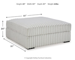 Stupendous Alloy Corduroy Oversized Accent Ottoman - Ornate Home