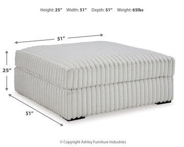 Stupendous Alloy Corduroy Oversized Accent Ottoman - Ornate Home