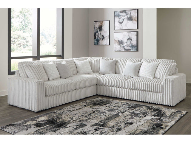 Stupendous Alloy Corduroy Symmetrical Sectional Living Room Set / 3pc (Online Special Price) - Ornate Home