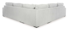 Stupendous Alloy Corduroy Symmetrical Sectional Living Room Set / 3pc - Ornate Home