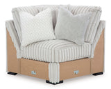 Stupendous Alloy Corduroy Symmetrical Sectional Living Room Set / 4pc (Online Special Price) - Ornate Home