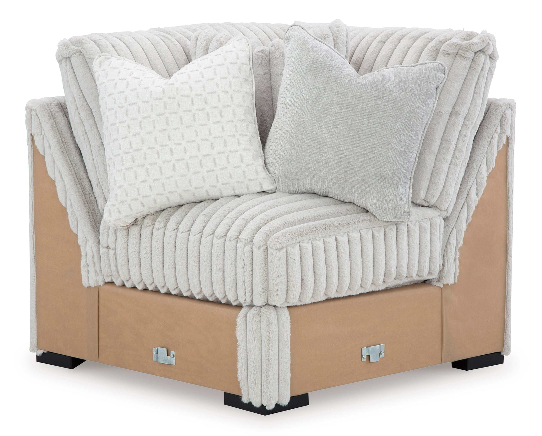 Stupendous Alloy Corduroy Symmetrical Sectional Living Room Set / 4pc (Online Special Price) - Ornate Home