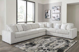 Stupendous Alloy Corduroy Symmetrical Sectional Living Room Set / 4pc - Ornate Home