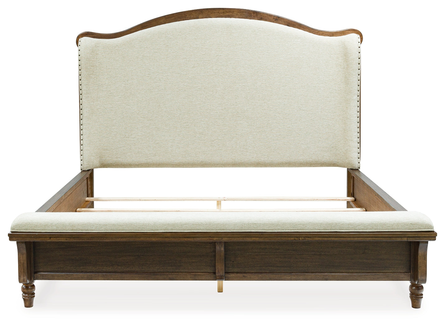 Sturlayne Brown California King Upholstered Panel Bed (Online Special Price) - Ornate Home