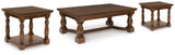 Sturlayne Brown Coffee Table and 2 End Tables - Ornate Home