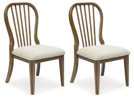 Sturlayne Brown Dining Chair (Curved frame) ( Set of 2) - Ornate Home
