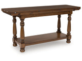 Sturlayne Brown Flip Top Sofa Table (Online Special Price) - Ornate Home