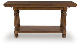 Sturlayne Brown Flip Top Sofa Table (Online Special Price) - Ornate Home