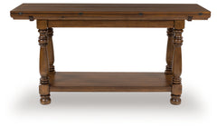Sturlayne Brown Flip Top Sofa Table - Ornate Home