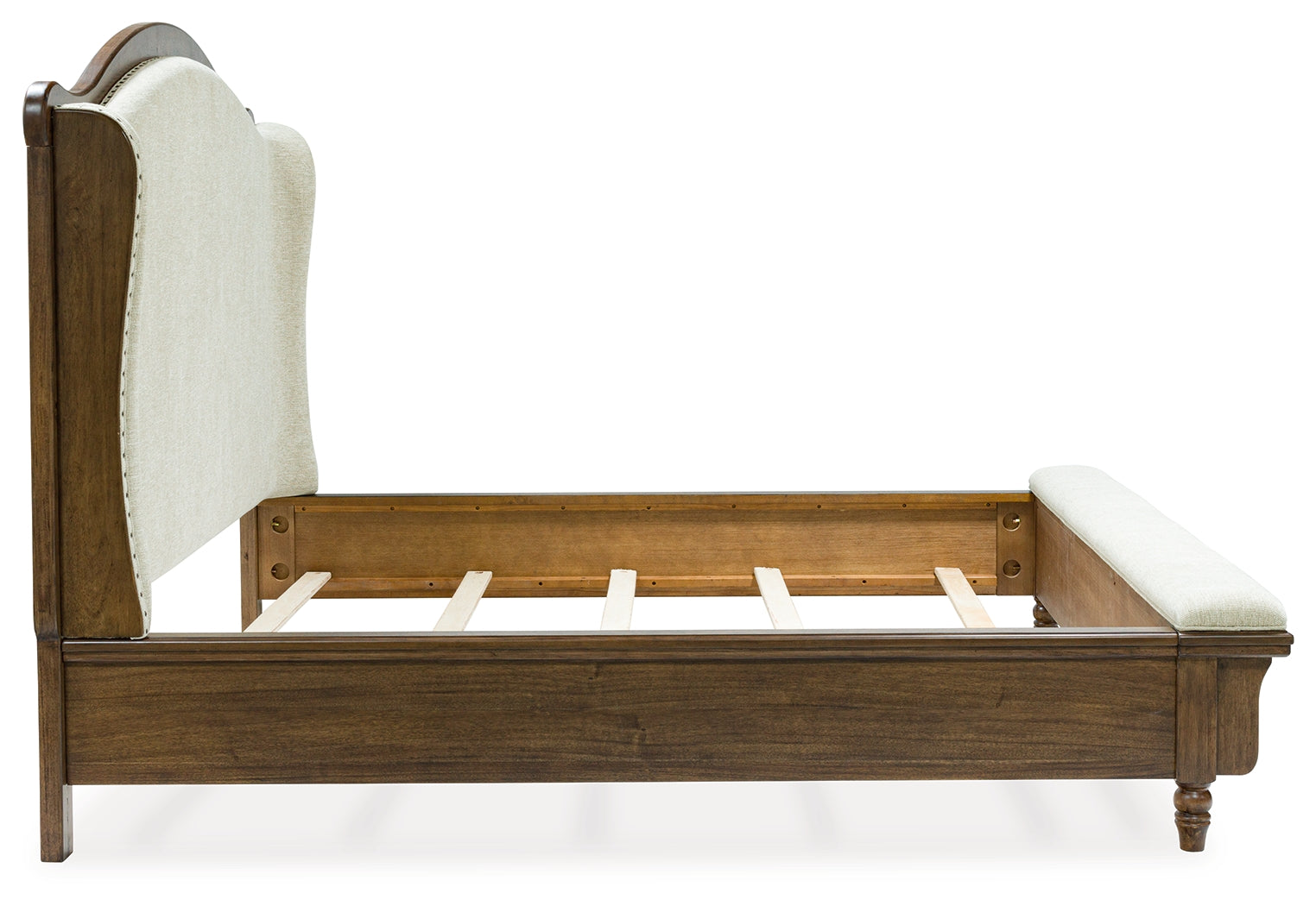 Sturlayne Brown King Upholstered Panel Bed (Online Special Price) - Ornate Home