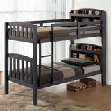 Stutsman Stain Gray Bunk Bed - Ornate Home