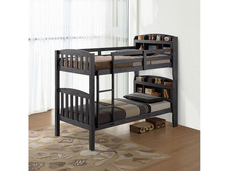Stutsman Stain Gray Bunk Bed - Ornate Home