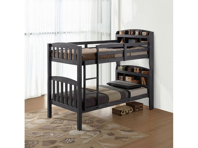 Stutsman Stain Gray Bunk Bed - Ornate Home