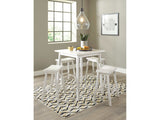 Stuven White Counter Height Dining Room Set w/ Stools (Online Special Price) - Ornate Home
