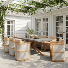 Suan Gray Rectangular Dining Table - Ornate Home