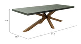 Suan Gray Rectangular Dining Table - Ornate Home