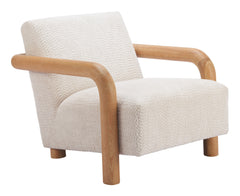 Subliem Cotton White Accent Chair - Ornate Home