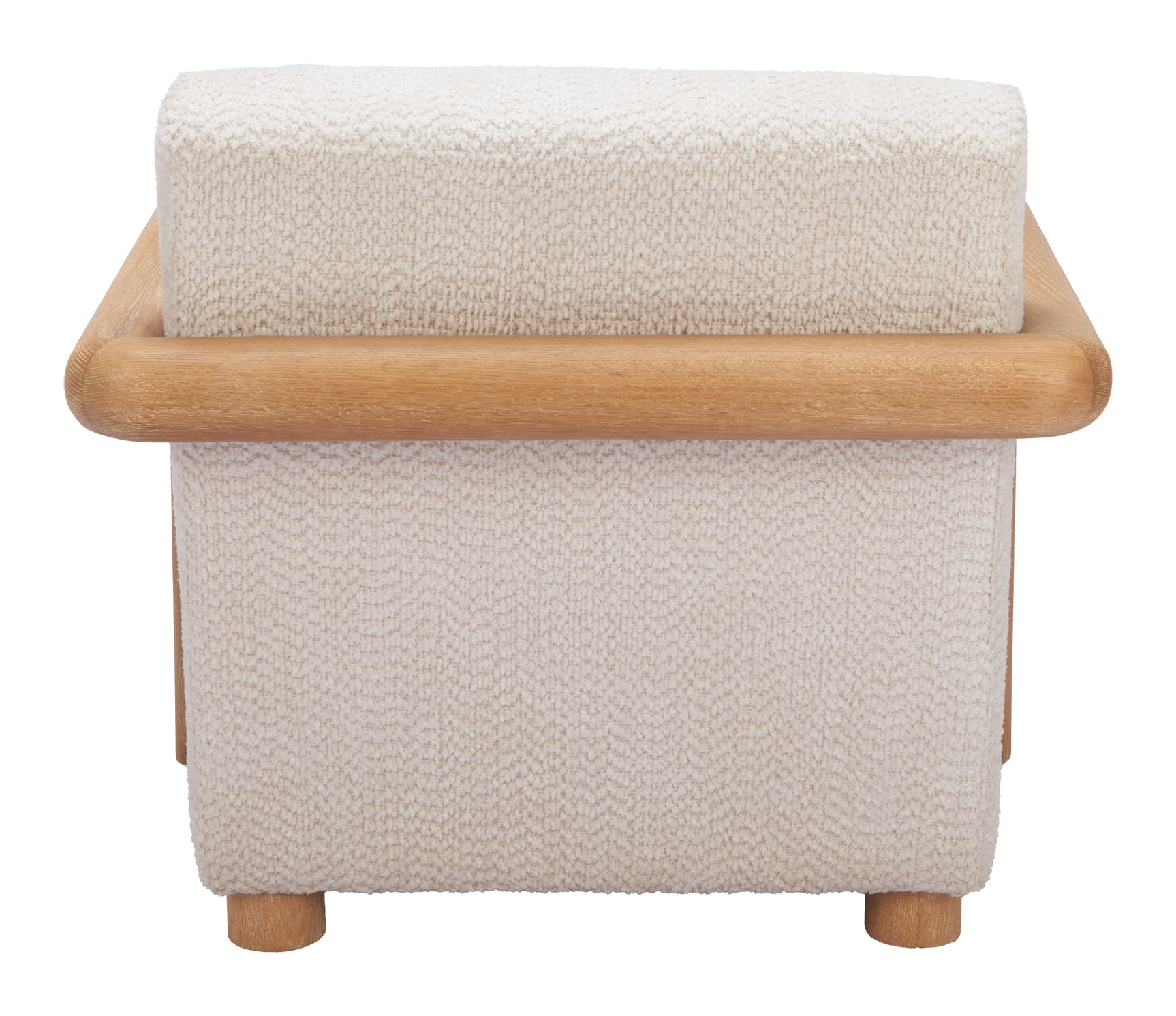 Subliem Cotton White Accent Chair - Ornate Home