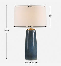 Submerged Deep Blue Table Lamp - Ornate Home