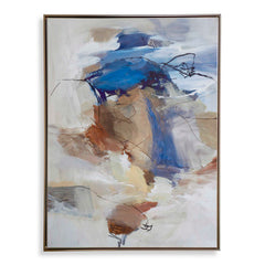 Subtle Nuances Multicolor Framed Abstract Art - Ornate Home